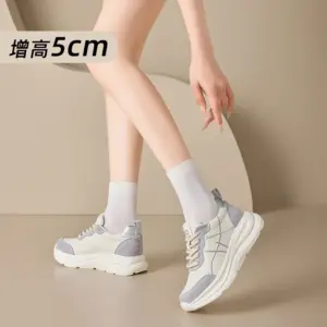 增高鞋 8.5 公分｜女士日常｜厚底帆布德訓鞋｜布達佩斯