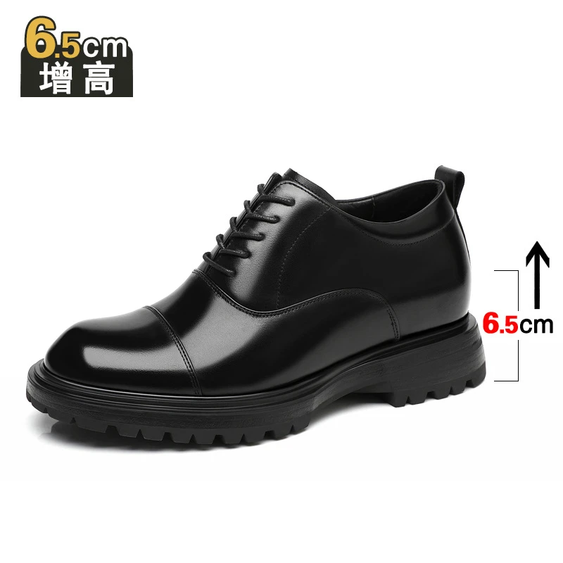 增高鞋 8 公分|男士商務正裝|三接头真皮德比鞋|米蘭:圖片 7