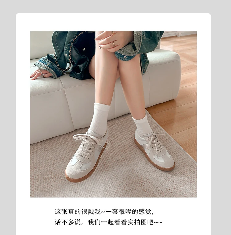 增高鞋 6 公分|女士日常|牛皮拼接德訓鞋|佛羅倫斯