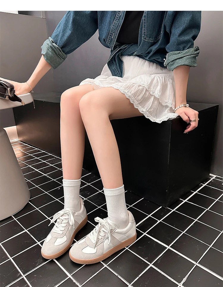 增高鞋 6 公分|女士日常|牛皮拼接德訓鞋|佛羅倫斯