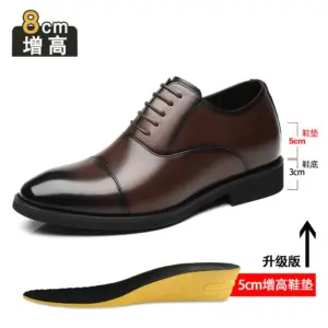 男士正裝｜三接頭真皮德比婚鞋