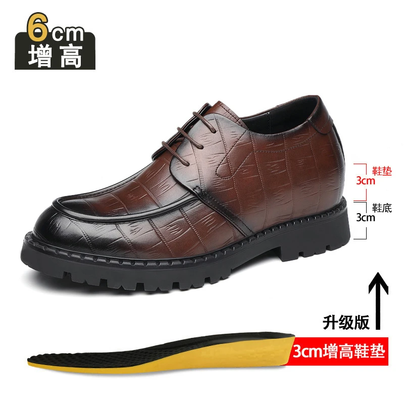 增高鞋 10 公分|男士正裝|真皮厚底商務皮鞋:圖片 20