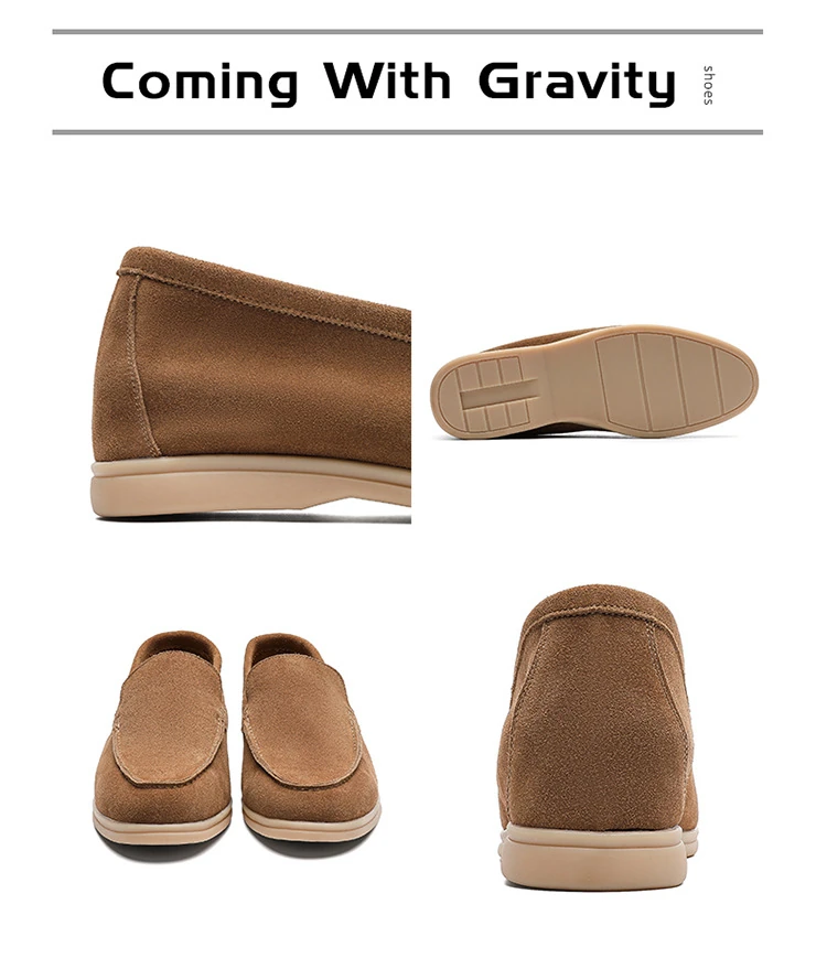 增高鞋 6 公分|男士商務休閒|反絨一腳蹬增高鞋 实拍 13